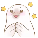 Стикер Little white seal