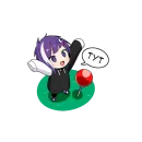 Стикер Ленивый кун | lonely kun