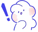Стикер Lovely Mong Mong