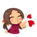 Стикер Влюблённые