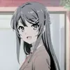 Стикер miyyu as mai sakurajima