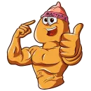 Стикер man potency