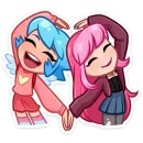 Стикер Марго и Ника