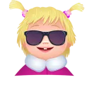 Стикер Маша Мишка и друзья Без Текста