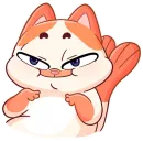 Стикер Миу-Мяу без надписей