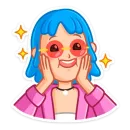 Стикер Проделки Мии