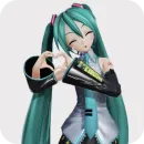 Стикер мику