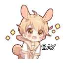 Стикер Милый зайчик