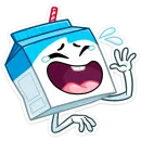 Стикер Молочко