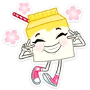 Стикер Молочко