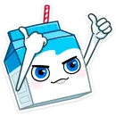 Стикер Молочко