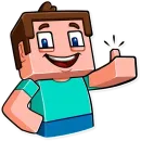 Стикер Minecraft Stickers