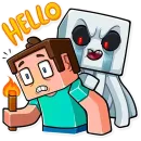 Стикер Minecraft Stickers