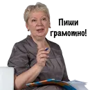 Стикер Минобрнауки России Васильева