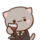 Стикер mochi cats meme