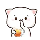 Стикер mochi cats meme