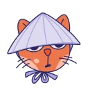 Стикер MOM The Cat