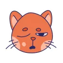 Стикер MOM The Cat