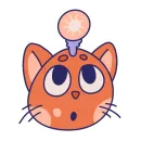 Стикер MOM The Cat