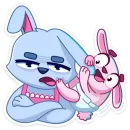 Стикер Мама Зайка