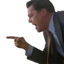 Стикер Волк с Уолл стрит