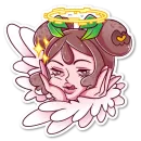 Стикер Шоколадная Моти-Тян