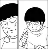 Стикер mob psycho 100 manga