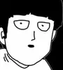 Стикер mob psycho 100 manga