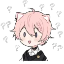 Стикер Повседневность неко