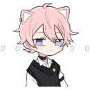 Стикер Повседневность неко