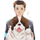 Стикер Detroit: Become Human (Connor)