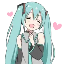 Стикер HATSUNE MIKU