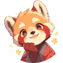 Стикер Red pandas