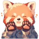 Стикер Red pandas