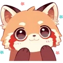 Стикер Red pandas