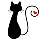 Стикер Black cat ✌️