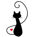 Стикер Black cat ✌️