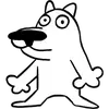 Стикер White Dog