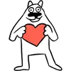 Стикер White Dog
