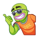 Стикер Pepe BTC