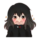 Стикер Послушная девочка