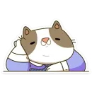 Стикер Офисный кот