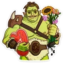 Стикер Любовь по-орочьи