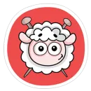 Стикер Овечка Лана