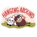 Стикер Овечка Лана