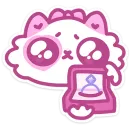 Стикер Кошечка Смешнявка