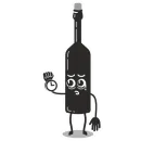 Стикер bottle of wine