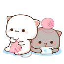 Стикер Peach Goma Cats