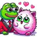 Стикер Pepe and Puffy