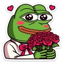 Стикер Pepe and Puffy